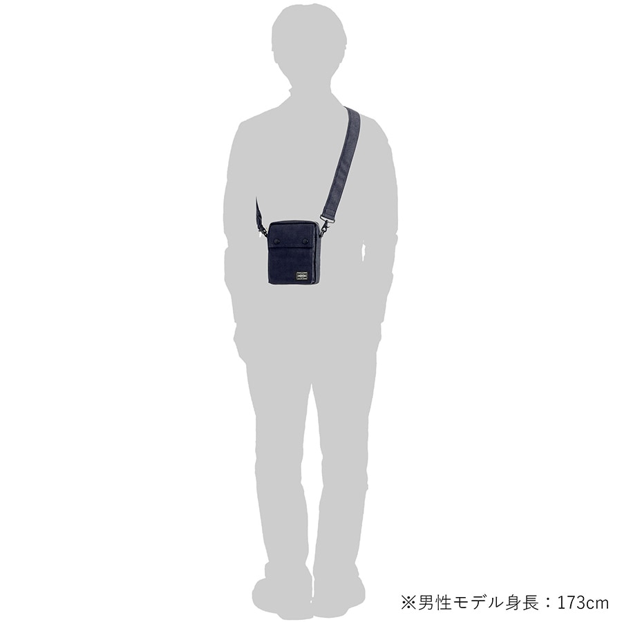 【未使用級】PORTER FOG SHOULDER BAG(S)ホワイトグレー SMOKY(スモーキー) VERTICAL SHOULDER BAG | 吉田カバン