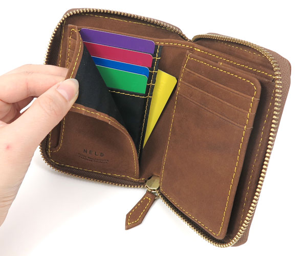 NELD ネルド ラクダレザー ラウンド長財布 （カラー：キャメル）箱有り NELD ネルド ラウンド長財布/キャメル メンズ ラクダレザー