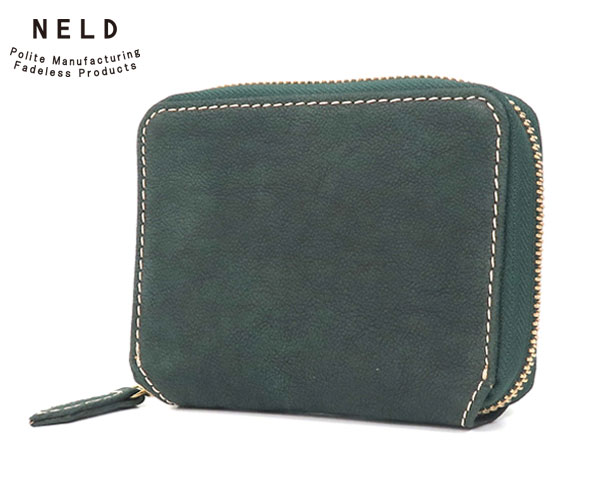 選べるノベルティ付】 NELD ネルド ラクダレザー ラウンドミドル財布