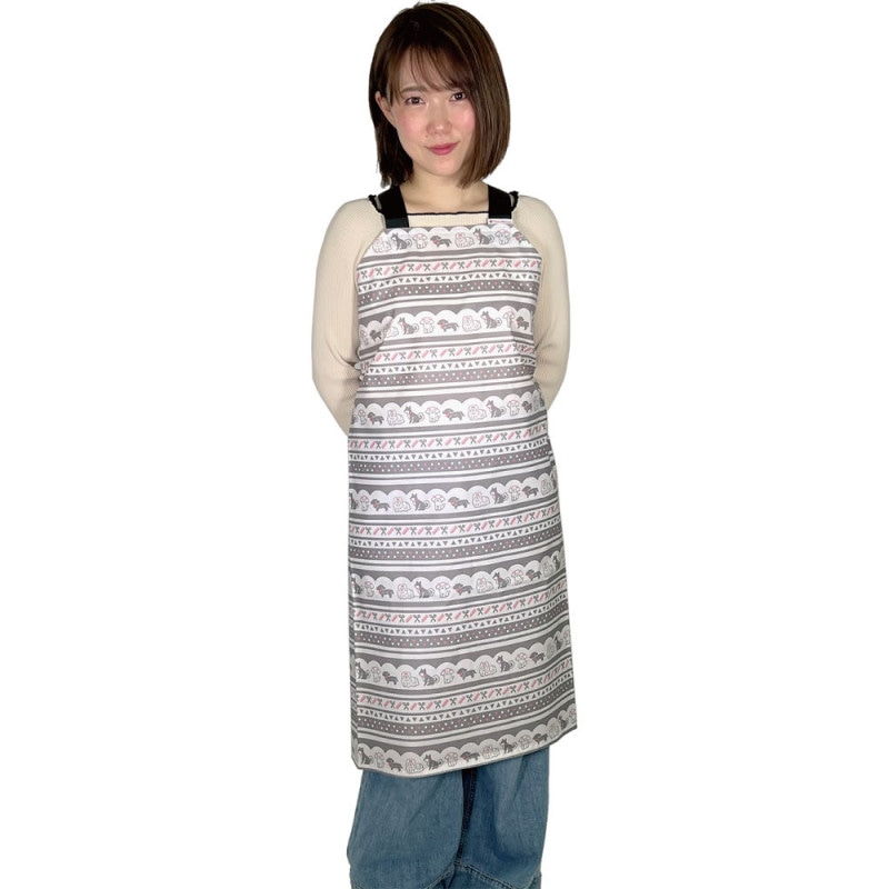 トリミング防水エプロン　バックルタイプ　cut ビター