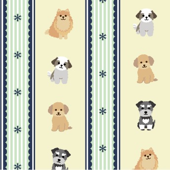 トリミング防水エプロン　バックルタイプ　ハッピードッグ