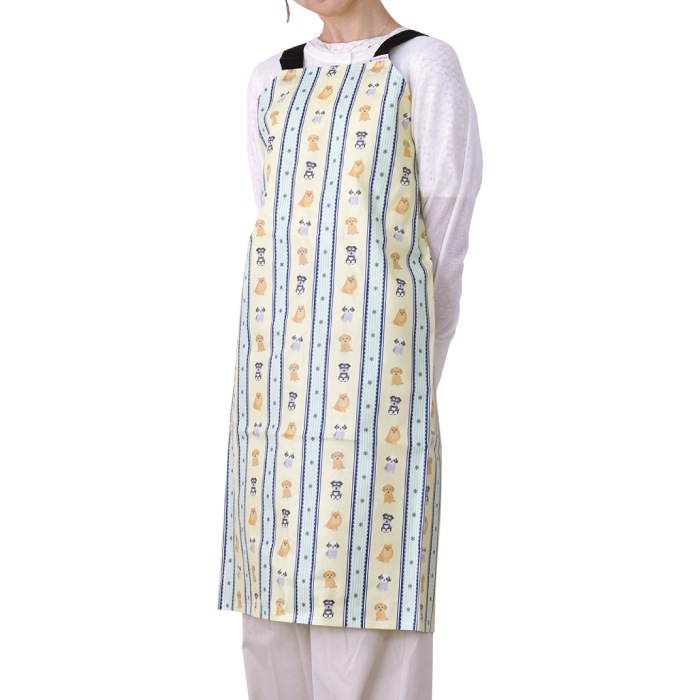 トリミング防水エプロン　バックルタイプ　ハッピードッグ