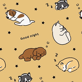 トリミング防水エプロン　バックルタイプ　Good night