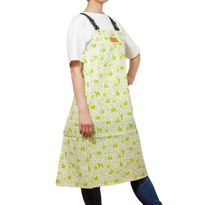 DX トリミング防水エプロン デラックスタイプ フェーンライトグリーン バックルタイプ