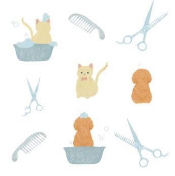 DX トリミング防水エプロン デラックスタイプ Dog&Cat バックルタイプ