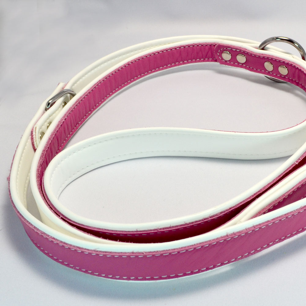 3wayリード ピンク 天然牛革製071 | ペット用品,首輪・ハーネス