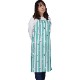 トリミング防水エプロン　バックルタイプ　Stripeターコイズ