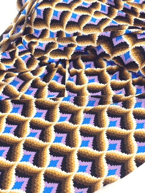 Br 幾何学 プリント エスパンディ Br 生地 布地 布 薄手 ストレッチ ワンウェイ ニット 衣装 スケート コスプレ コスチューム ダンス バトン バレエ ステージ スカート ワンピース 発表会 お遊戯会 運動会 体育祭 小物 Br 無くなり次第廃番商品 生地 柄物