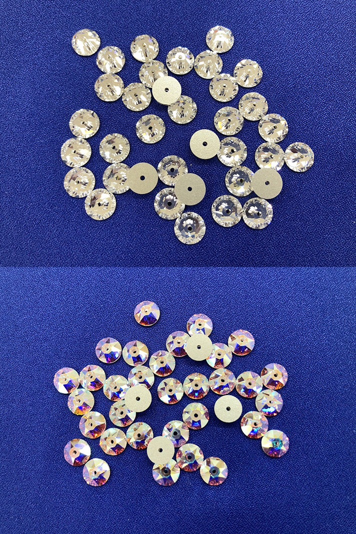 スワロフスキーパーツ 3188-8<br>スワロフスキー センターホール 8mm クリスタル オーロラ