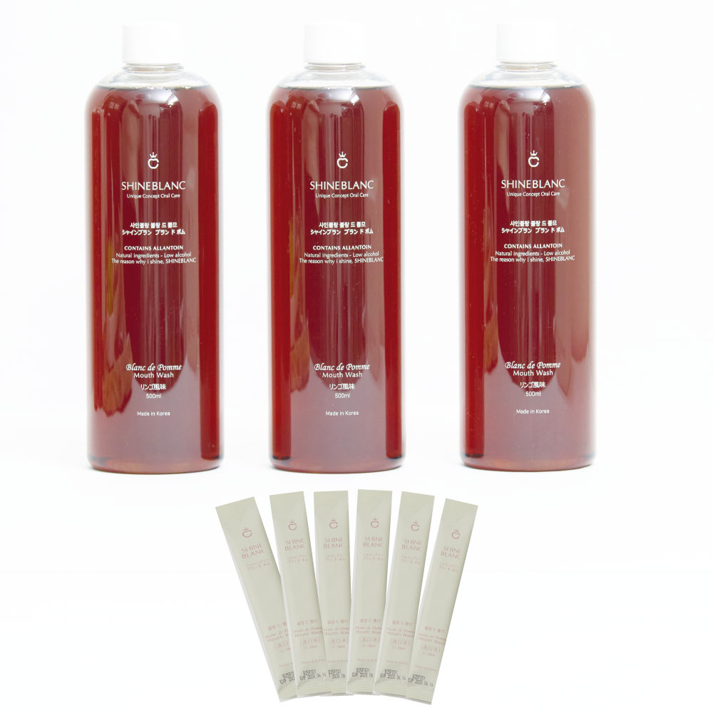 ＜CORN GARGLE Q リニューアル登場＞ ブラン ド ポム まとめ買い3本セット ボトルタイプ/500ml〈Stick6包付〉