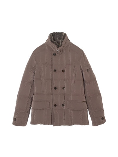 MOORER グレー ダウンジャケット ダブルブレスト Moorer グレー ダウンジャケット ダブルブレスト MOORER（ムーレー