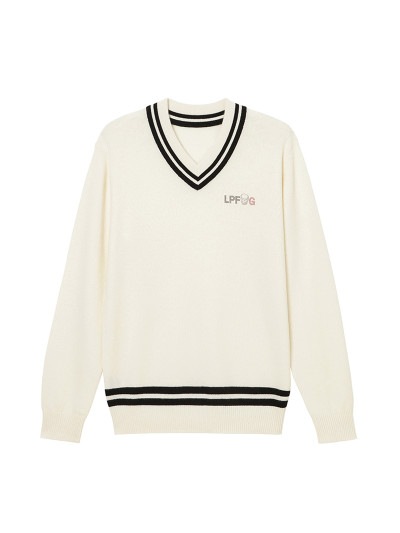 LPFG メンズ モックネック プルオーバー LPFGロゴ |LUCIEN PELLAT
