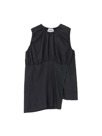 HACHE ベスト　ブラック Wジップ重ね着風ベスト |hache|CORONET（コロネット）公式オンラインストア