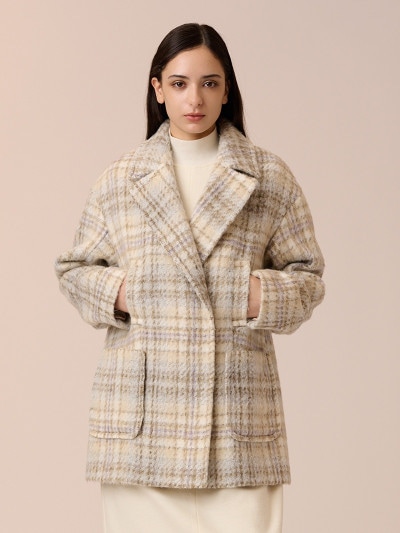 シルク混ツイードロングコート |mila schon|CORONET（コロネット）公式