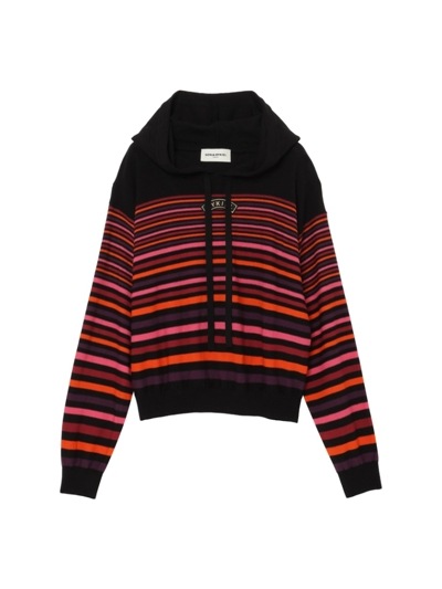 SONIA RYKIEL イタリア製 ボーダー柄 コットンニットトップス 38 12_000000007862.jpg?1726117735