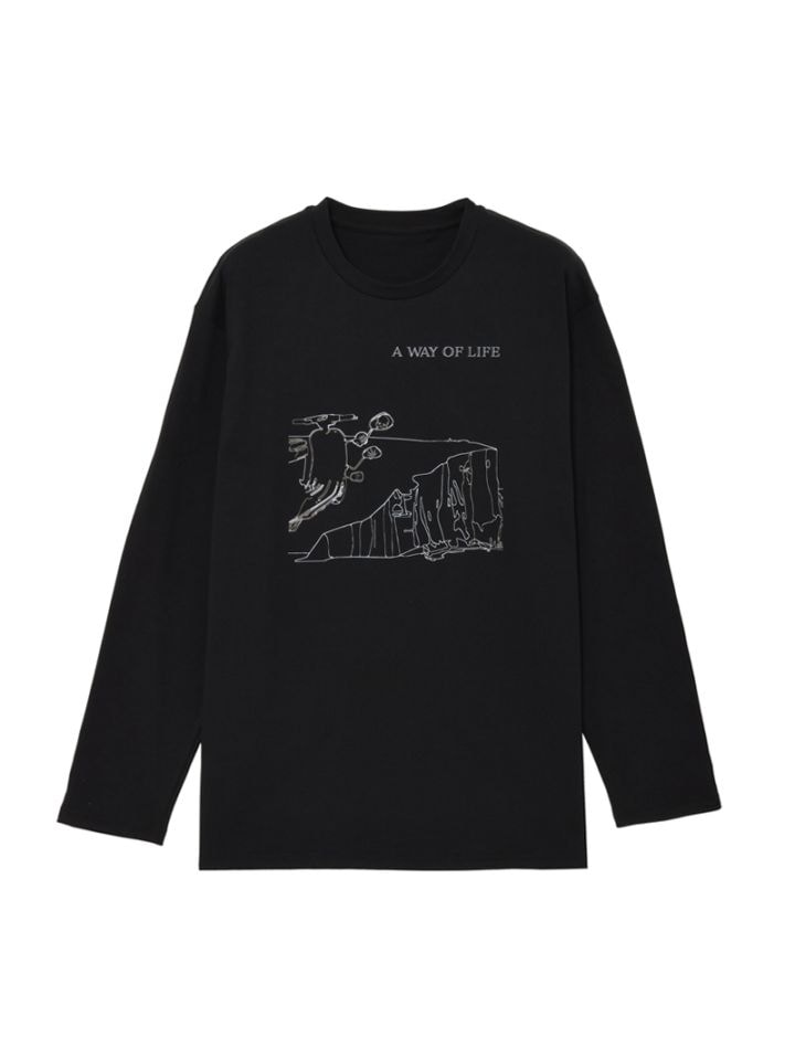 ユニセックス 長袖Tシャツ ”A WAY OF LIFE” |lucien pellat-finet