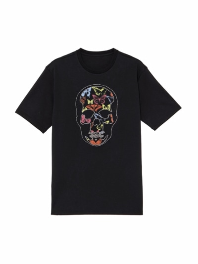 【Lucien pellat-finet】LPF PARIS 半袖Tシャツ スカル＆LUCIEN LPF PARIS 半袖Tシャツ ハンドライティング スカル ヘッドフォン