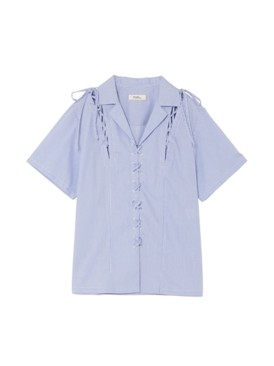 ストライプフリルシャツ |mila schon by chika kisada|CORONET（コロ