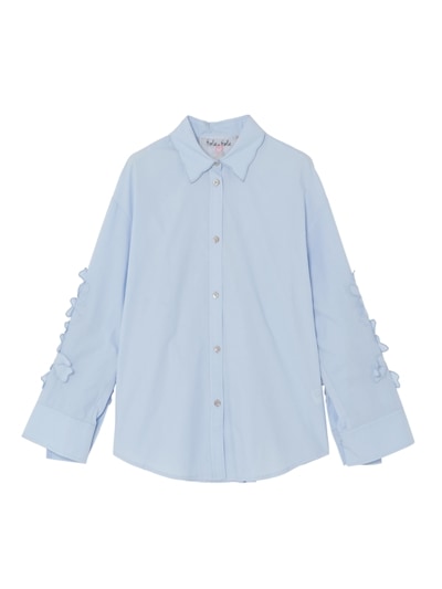 フォルテ　フォルテ◆ パッチワークレース オーバーサイズシャツ　レース　M パッチワークレース オーバーサイズシャツ |forte_forte|CORONET