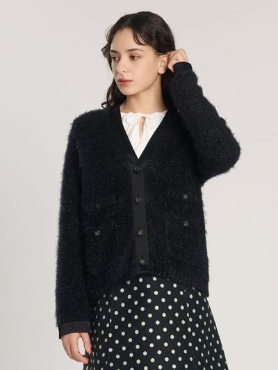 mila schon ニットカーディガン カシミヤ100% 50 B9292 インターシャカーディガン |mila schon by chika kisada|CORONET