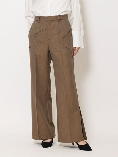 ストライプレイヤードパンツ |mila schon by chika kisada|CORONET