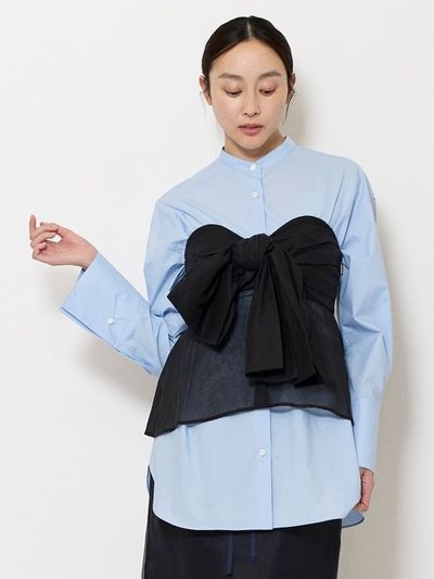 アシンメトリーオーガンジーブラウス |mila schon by chika kisada