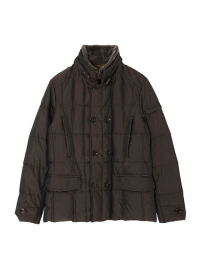 MOORER グレー ダウンジャケット ダブルブレスト ダブルブレストダウンジャケット BAS-TZ |MooRER|CORONET（コロネット