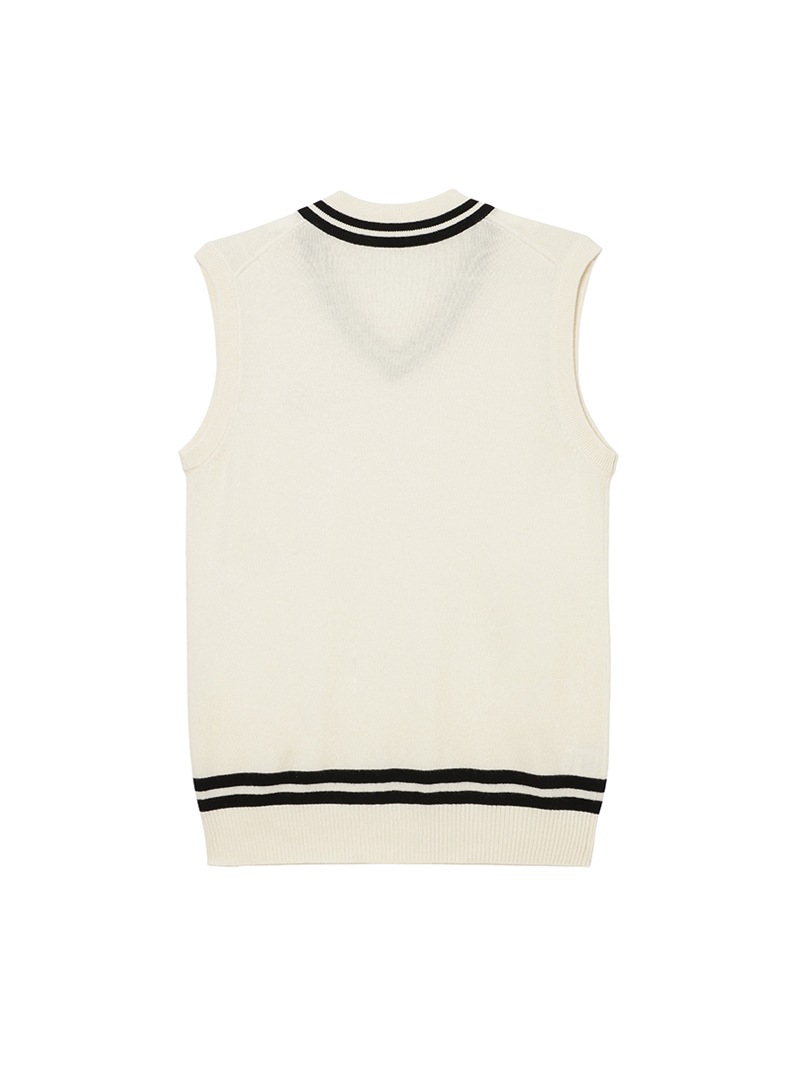 LPFG メンズ Vネック ベスト |LUCIEN PELLAT-FINET LPFG|CORONET