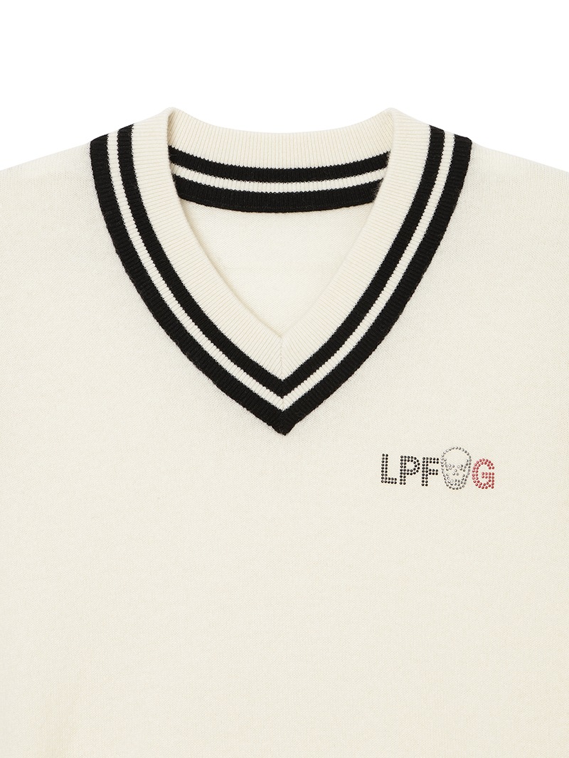 LPFG メンズ Vネック ベスト |LUCIEN PELLAT-FINET LPFG|CORONET