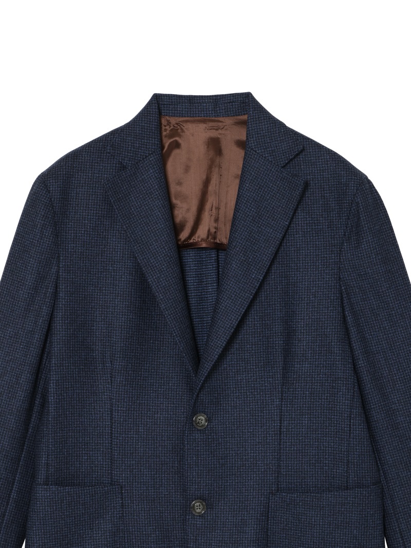 BARBA NAPOLI 紺ベーステーラードジャケット 千鳥格子柄ジャケット EASY＜YouTube放映＞ |BARBA NAPOLI|CORONET