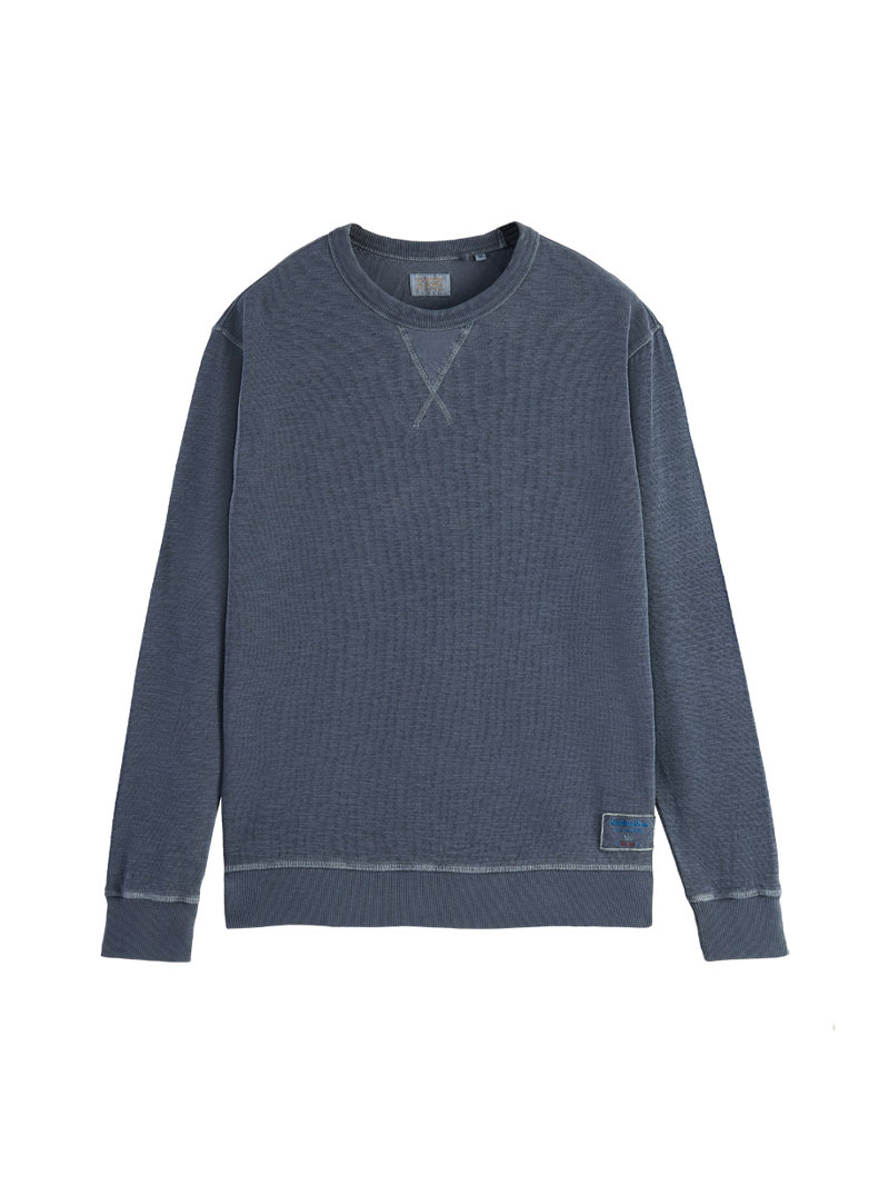 “Scotch & Soda” ガーメントダイスウェットシャツ Khaki ガーメントダイ スウェットシャツ |SCOTCH & SODA|CORONET(コロ