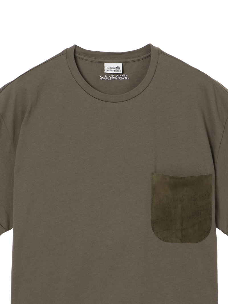 GIORGIO BRATO＞ユニセックス Tシャツ レザーポケット |lucien pellat