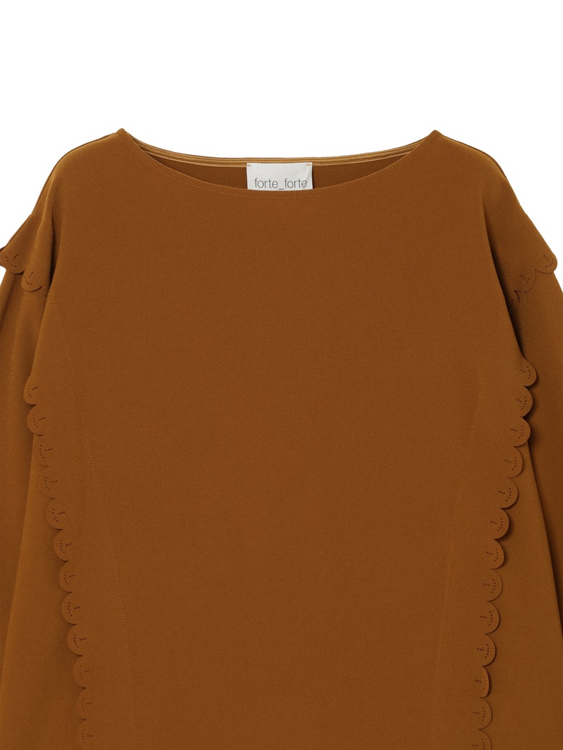 スカラップディテールブラウス |forte_forte|CORONET（コロネット