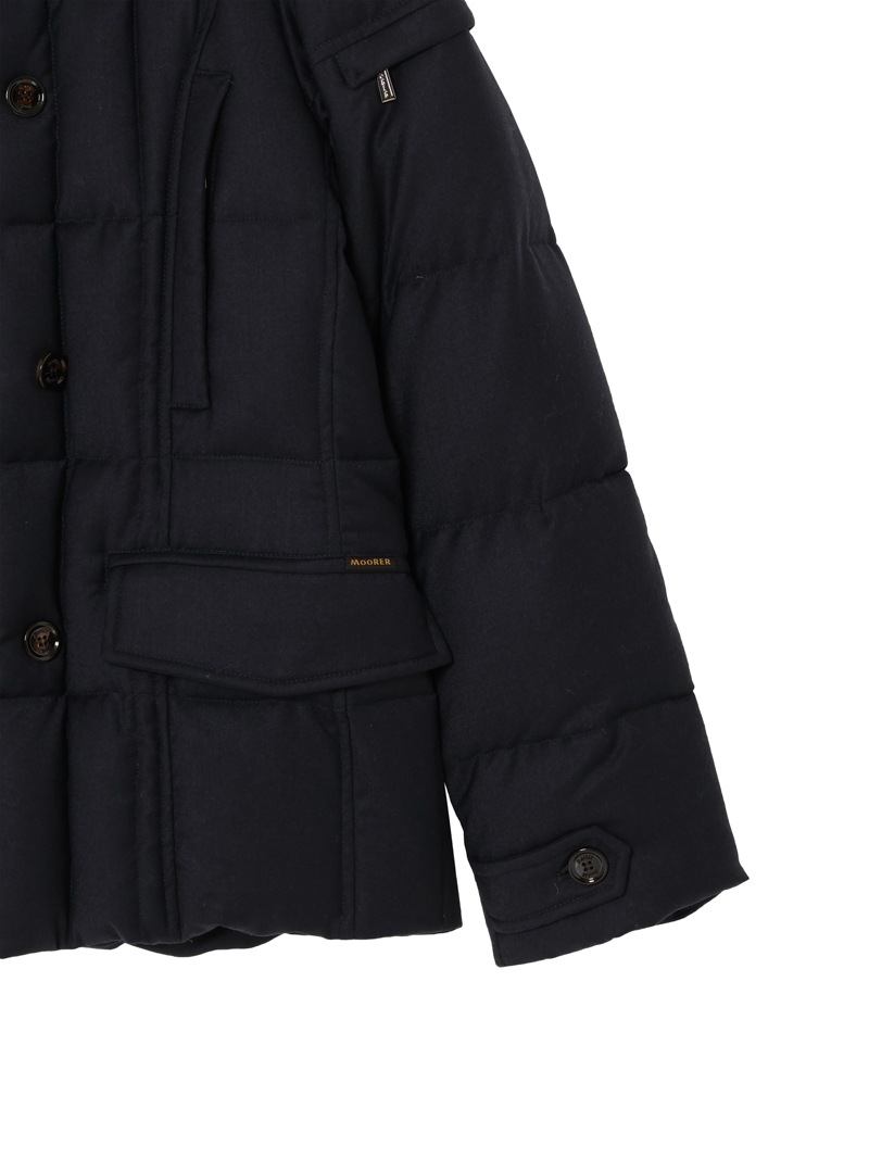 Moorer グレー ダウンジャケット ダブルブレスト MOORER グレー ダウンジャケット ダブルブレスト MOORER (ムーレー