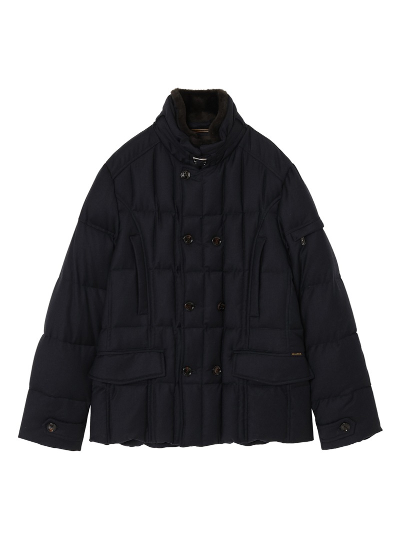 Moorer グレー ダウンジャケット ダブルブレスト MOORER グレー ダウンジャケット ダブルブレスト MOORER (ムーレー