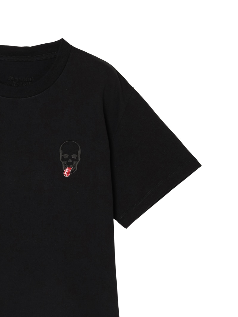 ウィメンズ Tシャツ ワンポイント スカル・タン |lucien pellat
