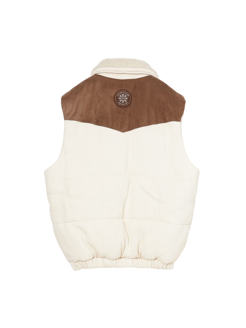 konkon vest オフホワイト Apres-skiコレクション パデッドベスト |JACOB COHEN|CORONET（コロ