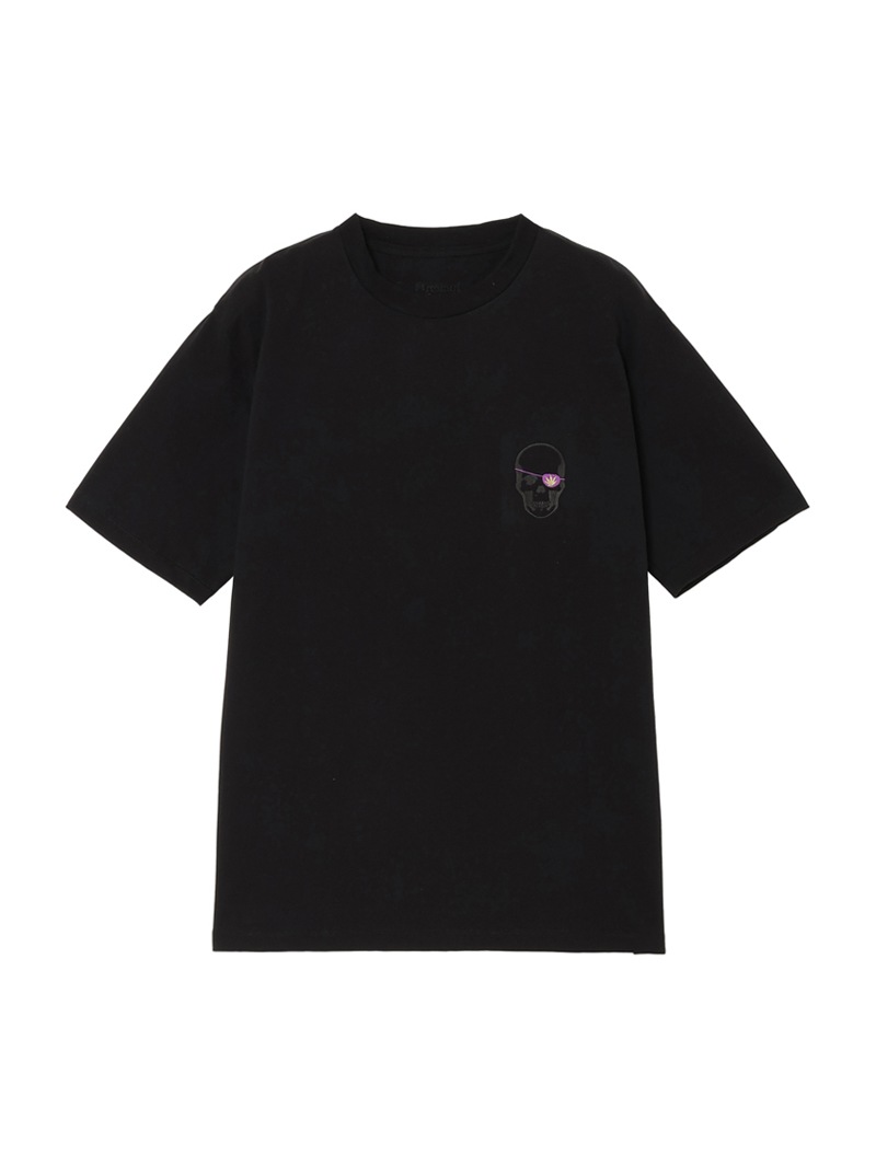 メンズ Tシャツ ワンポイント スカル アイパッチ |lucien pellat