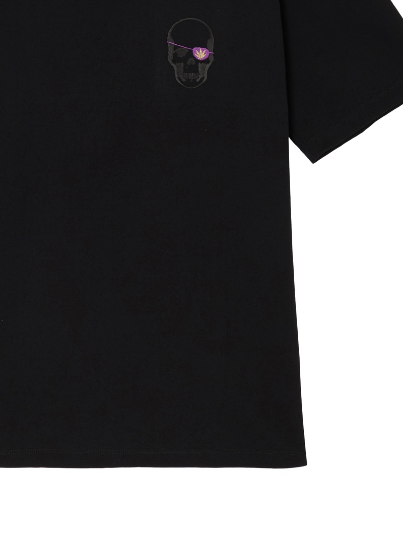 メンズ Tシャツ ワンポイント スカル アイパッチ |lucien pellat-finet メンズ Tシャツ ワンポイント スカル アイパッチ |lucien pellat-finet