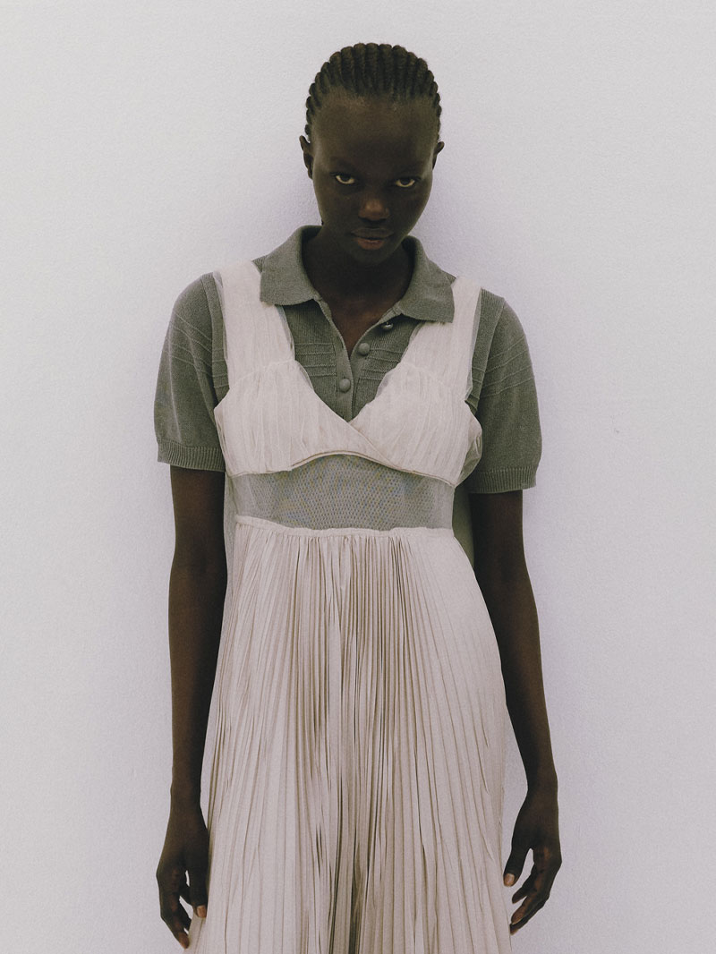 Chika Kisada シアー コンビ ポロニット Chika Kisada＞ シアー コンビ ポロニット