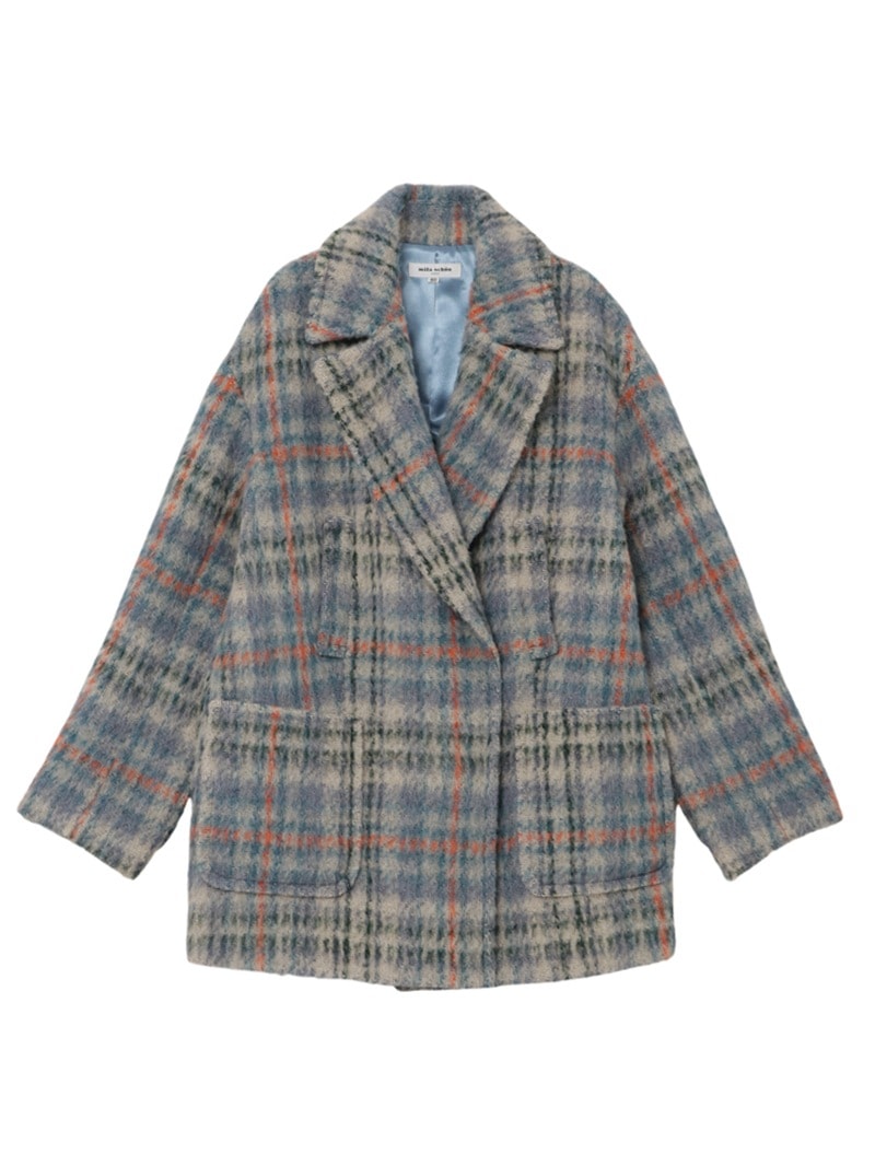 【美品】GREED international シャギーガウンコート チェック GREED シャギーガウンコート チェック - メルカリ