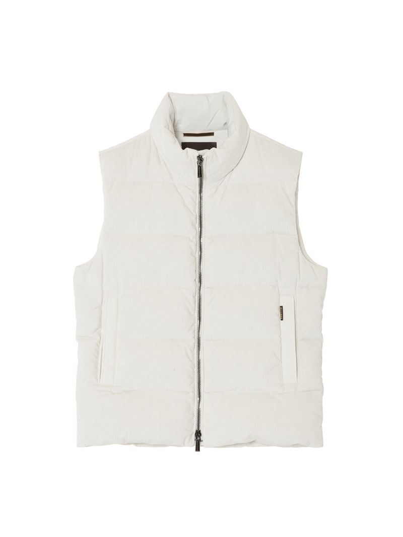 コーデュロイダウンベスト VANIO-VH |MooRER|CORONET（コロネット