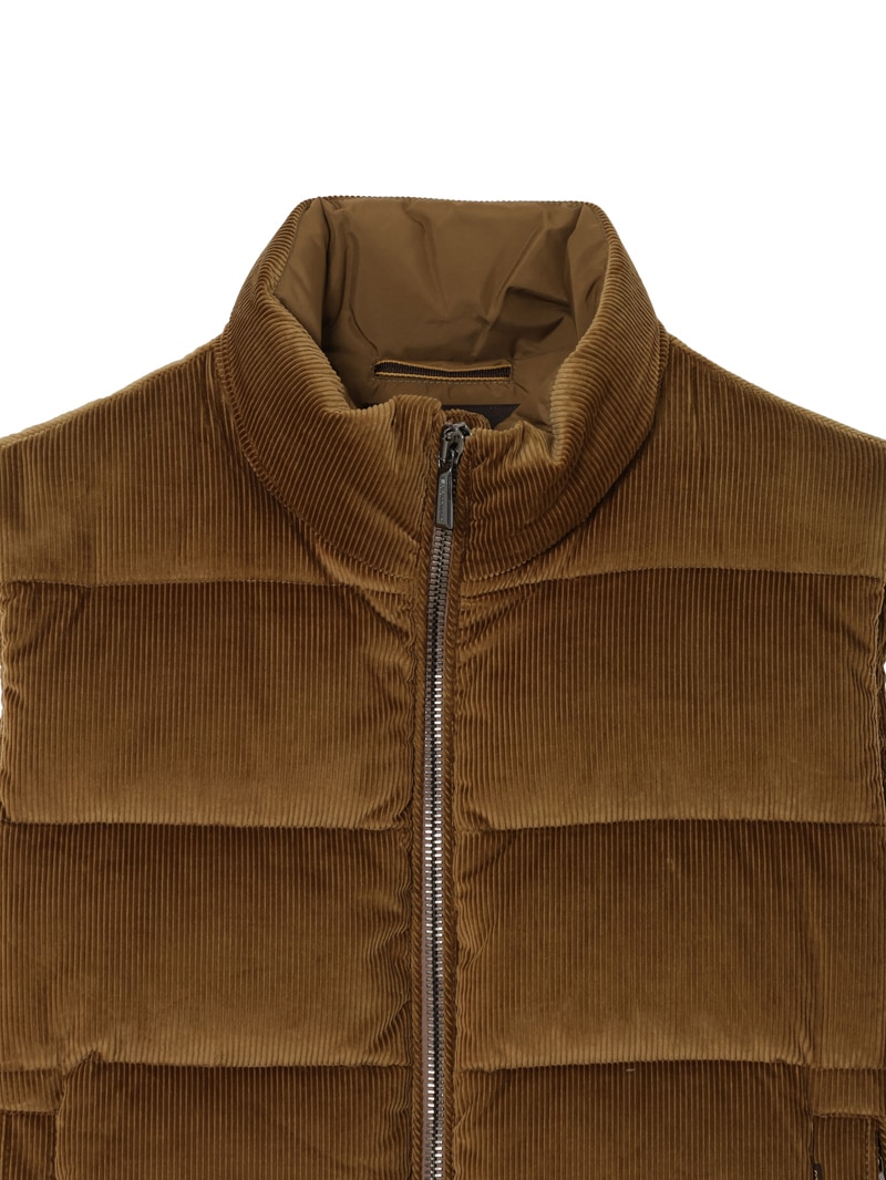 コーデュロイダウンベスト VANIO-VH |MooRER|CORONET（コロネット