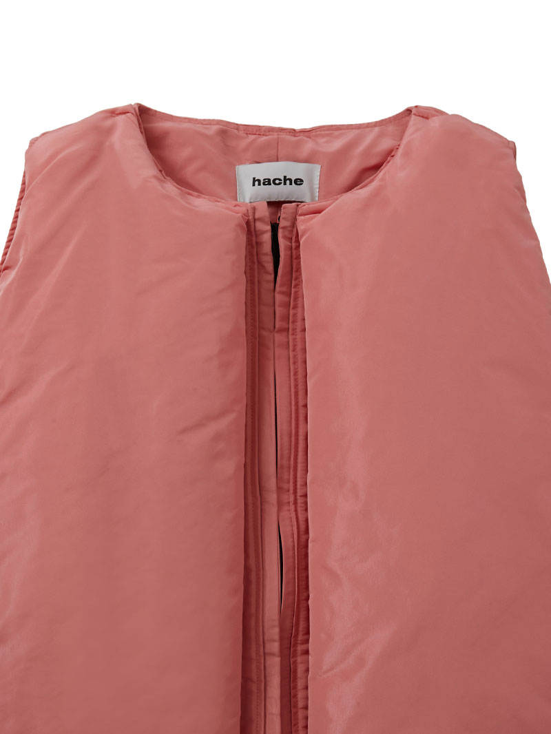 Wジップ重ね着風ベスト |hache|CORONET（コロネット）公式オンラインストア