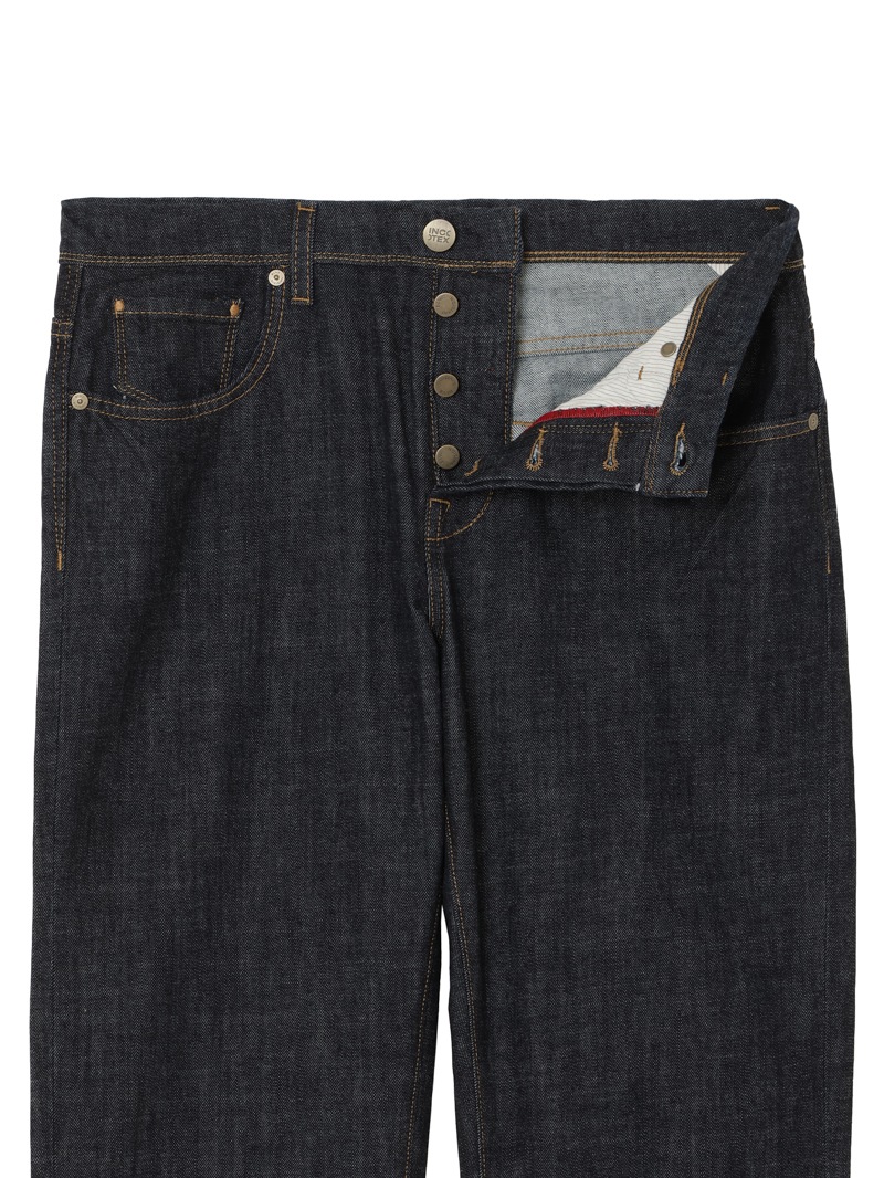 INCOTEX BLUE DIVISION テーパードフィット インディゴデニム