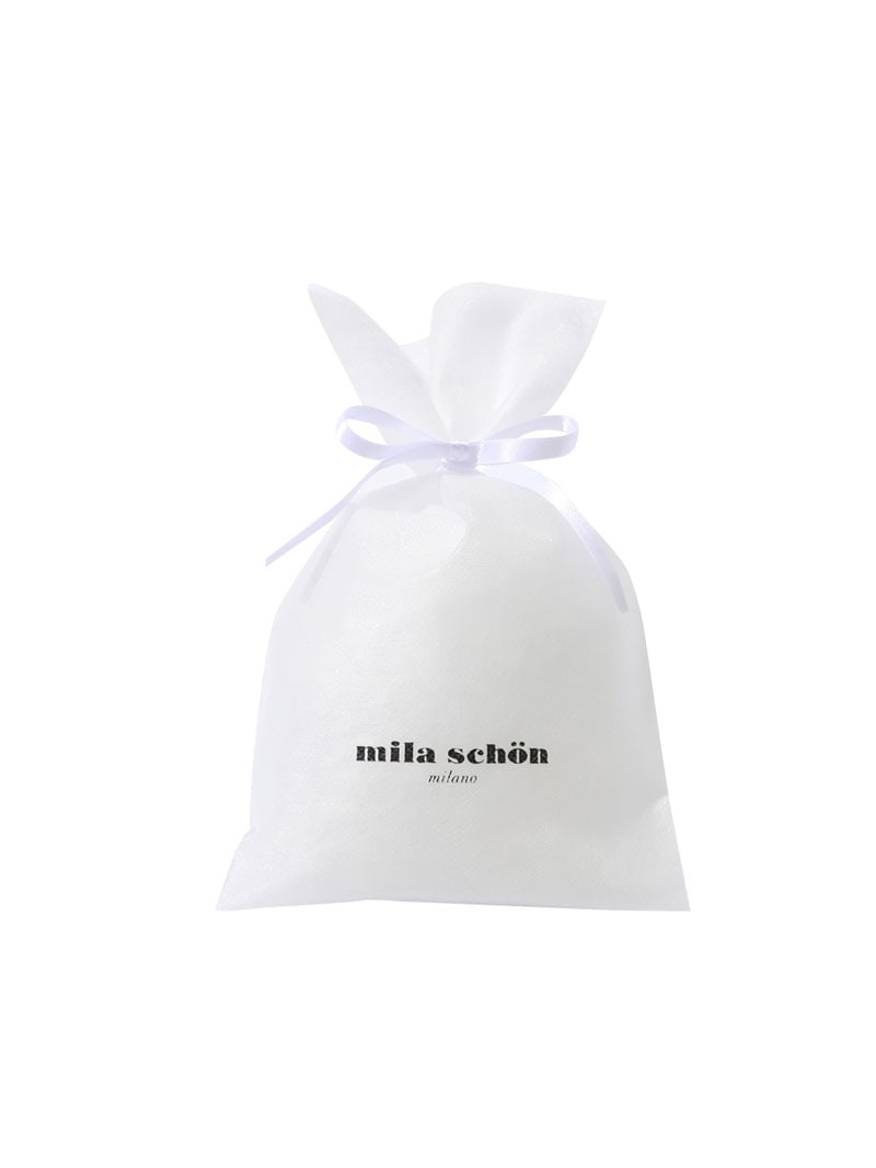 Mila schon ミラショーン 丸型 パーティーバッグ レザー 巾着 Mila schon ミラショーン 丸型 パーティーバッグ レザー 巾着