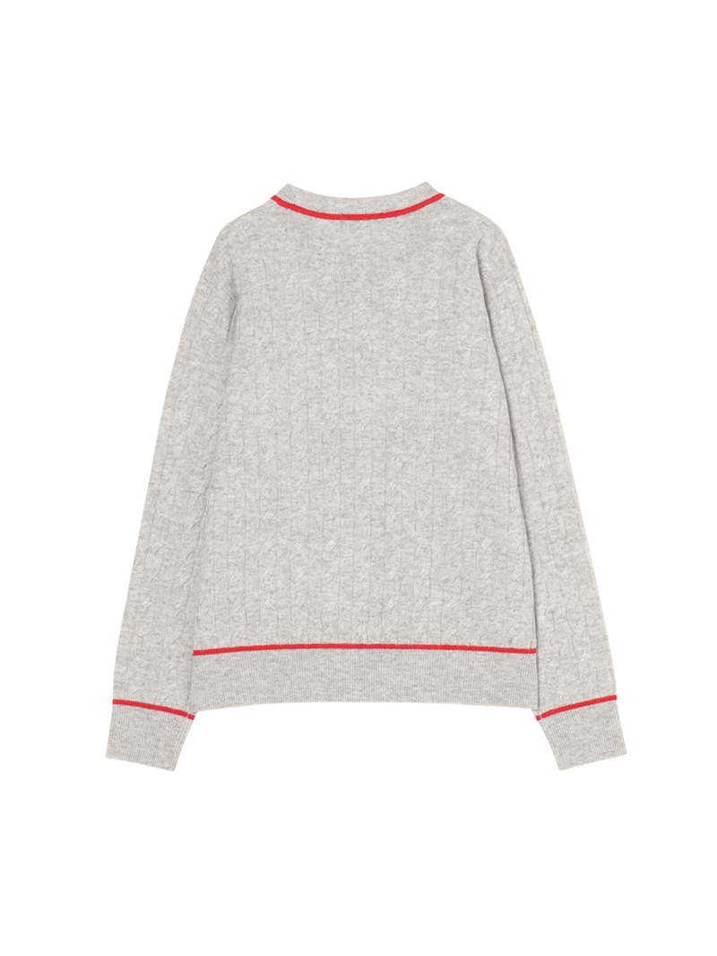 ファビアナフィリッピ グレー ケーブルニット 美品◎FABIANA FILIPPI