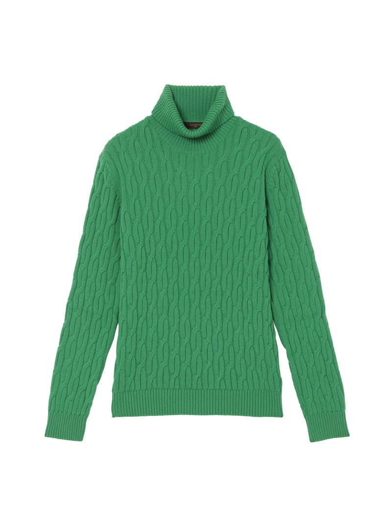 20145　WEATHERCOOK メンズ　ニット　モスグリーン　サイズL 20145WEATHERCOOK メンズニットモスグリーンサイズL