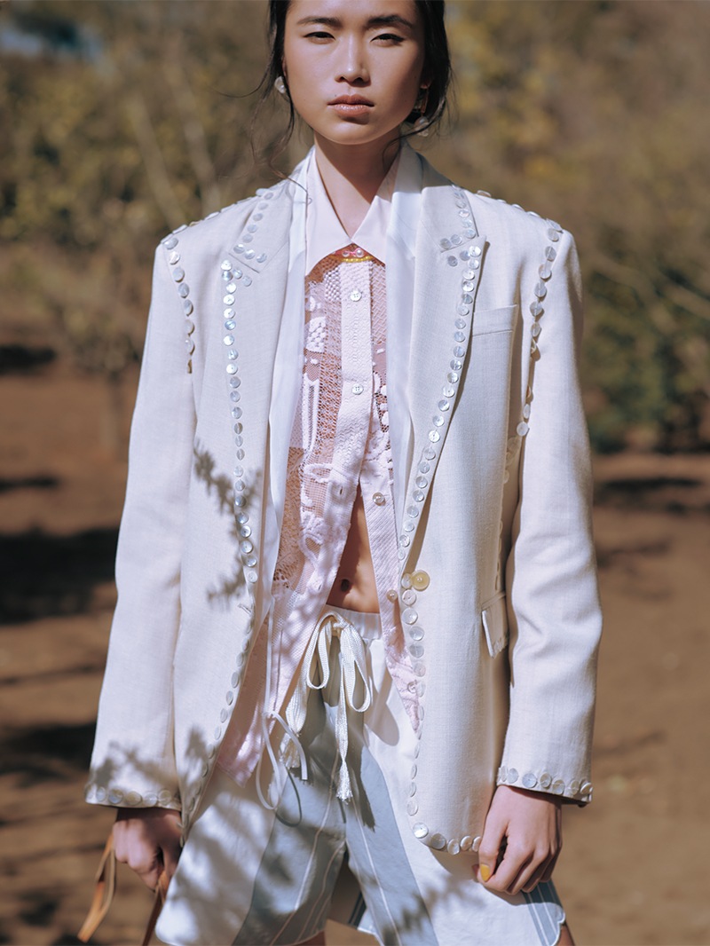 フォルテ　フォルテ◆ パッチワークレース オーバーサイズシャツ　レース　M パッチワークレース オーバーサイズシャツ |forte_forte|CORONET