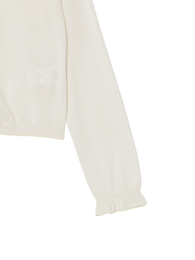 FABIANA FILIPPI ピンタックデザイン コットンカーディガン 46 _MAD224F532-L066-0000-